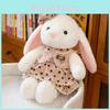 Small White Rabbit Hat Floral Skirt Animal Stuffed Plush Doll Pillow Gift