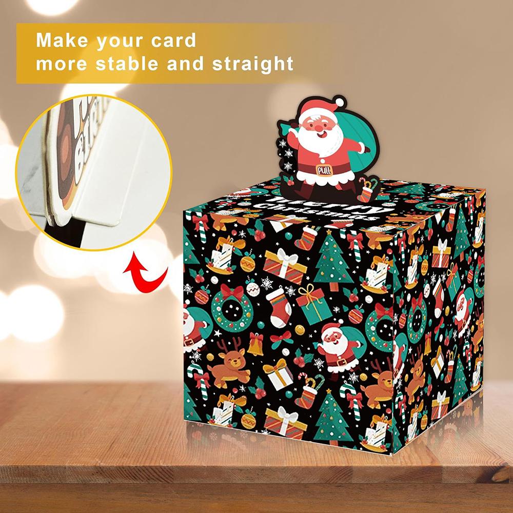Merry Christmas Money Box, Fun Cash Gift Box Christmas Party Gift for Women Men