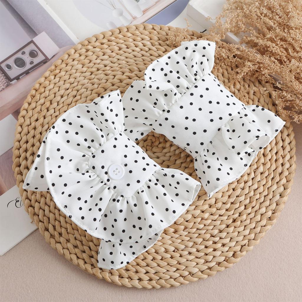 Women 1 Pair Ruffles Solid Wrist Cuffs Removable Lace Detachable Shirt Sleeve Cuffs for Winter Autumn Sweater False Sleeved