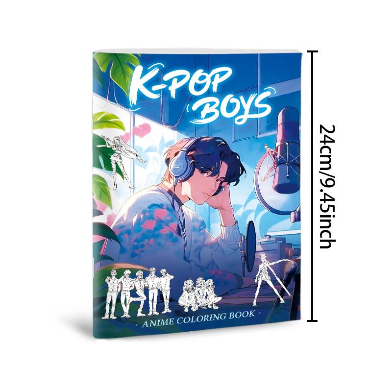 Последняя K-Pop Охотники на демонов Книжка-картинка 56 страниц Анимация Товары Линейные рисунки Раскраска Детский альбом Раскрашивание Рисование 24*17см