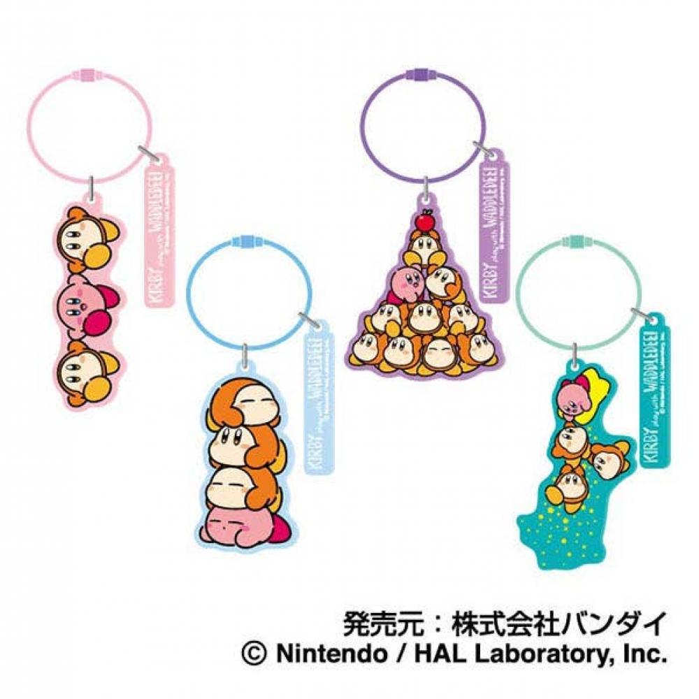 Kirby Kirby Play With Waddle Dee Wireplate Keychain 03 Combine Power