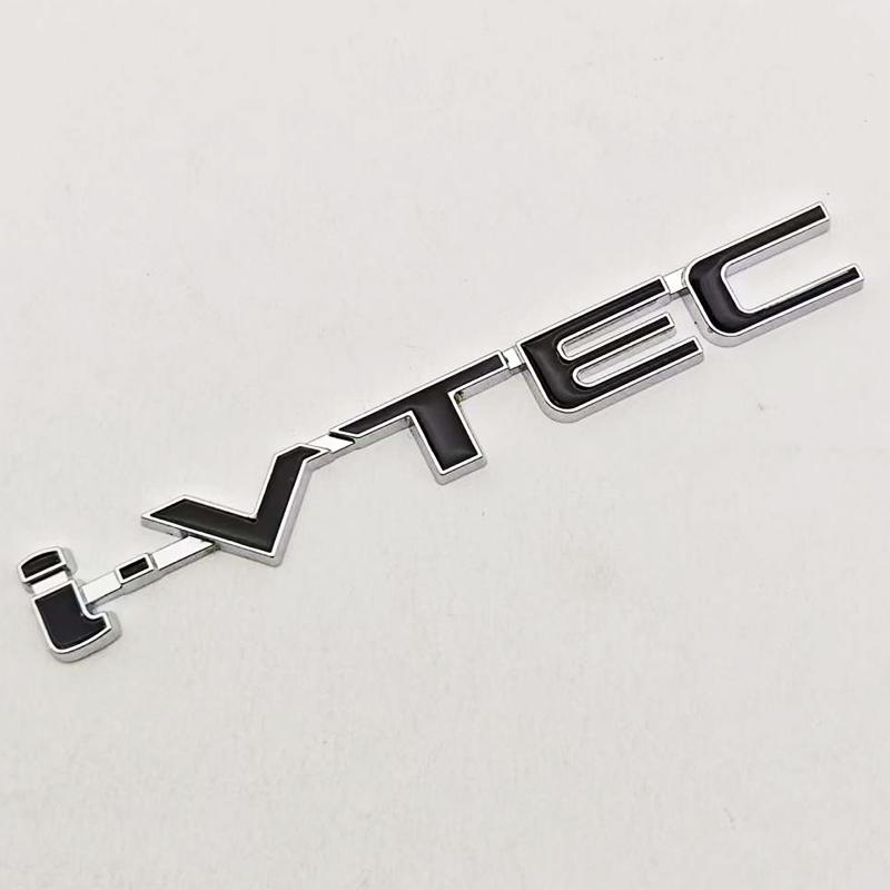 QLN2 Car Accessories Styling Logo i-VTEC Badge Metal Fender Side Emblem Decals For Honda Civic Si Type R Accord CRV Acura TSX RSX Fit
