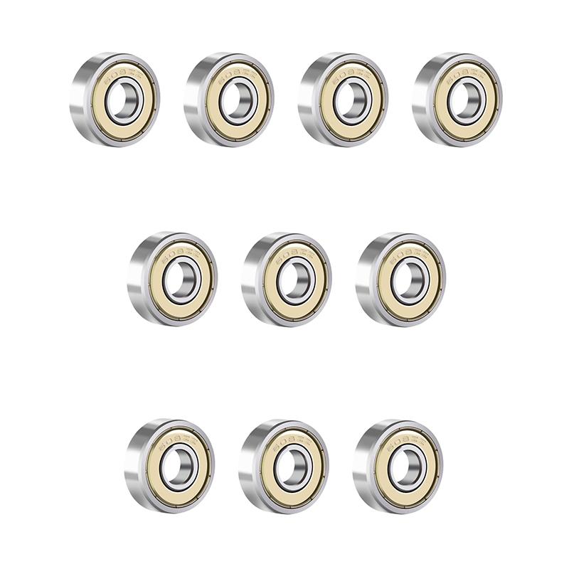 10Pcs 608 ZZ 608RS Ball Bearings 608ZZ Metal Double Shielded Miniature Deep Groove Skateboard Ball Bearings 8mm X 22mm X 7mm