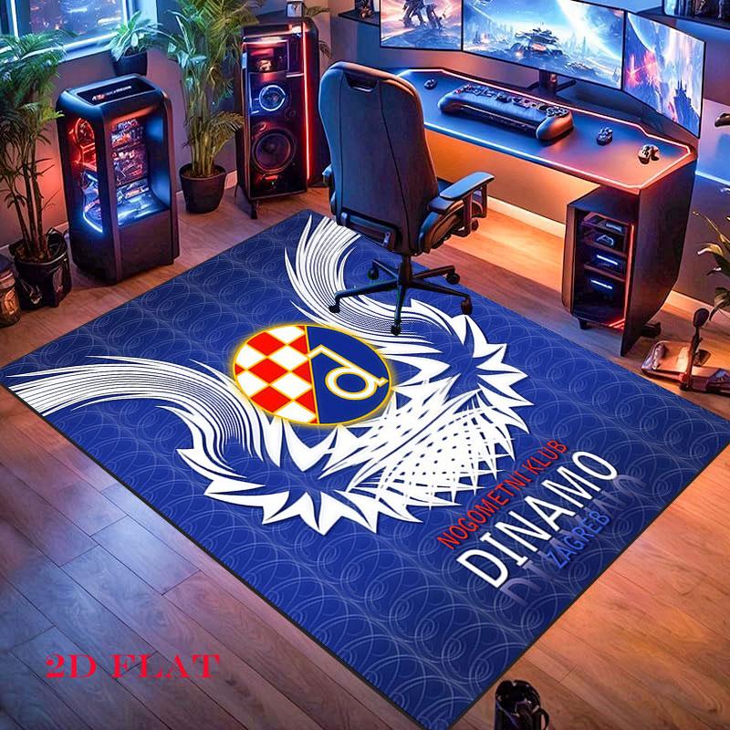 GNK Dinamo Zagreb Carpet Rug for Living Room Bedroom Home Sofa Decoration,Kids play Nonslip Floor Mat