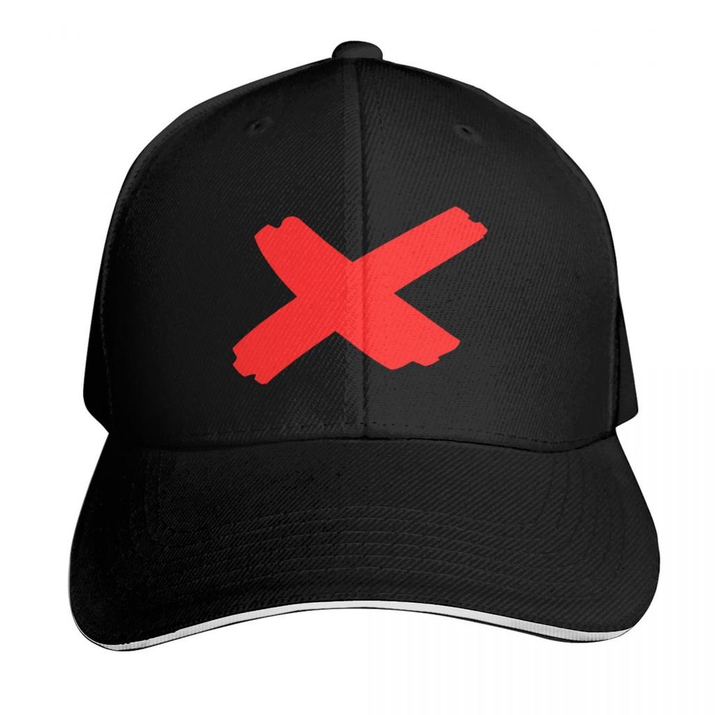 Red X Mark Baseball Cap Sun Hat For Children hard hat Sunscreen Luxury Brand FeUnisex Unisexs