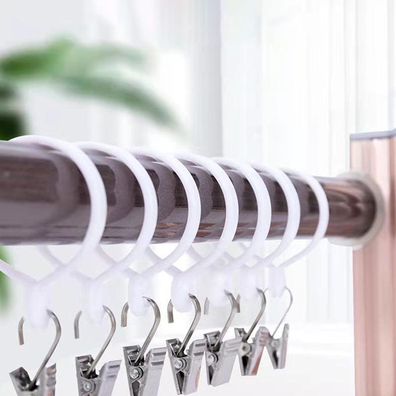 10/20Pcs Stainless Steel Curtain Clips With Hook Window Curtains Hanging Clamps Accessories Home Room Photo Decoration Hook Clip