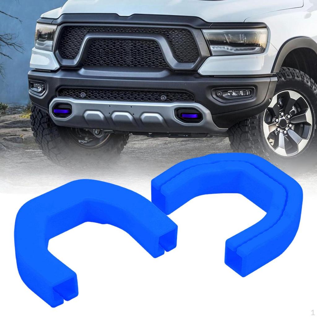 2 шт. чехлы для буксировочных крюков силиконовые защитные передние рукава для крюков RAM 1500 2019-2024