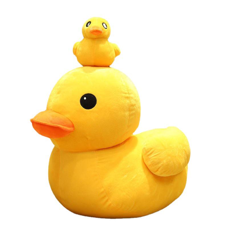Большая желтая плюшевая игрушка «Утка» для детей и занятий с родителями