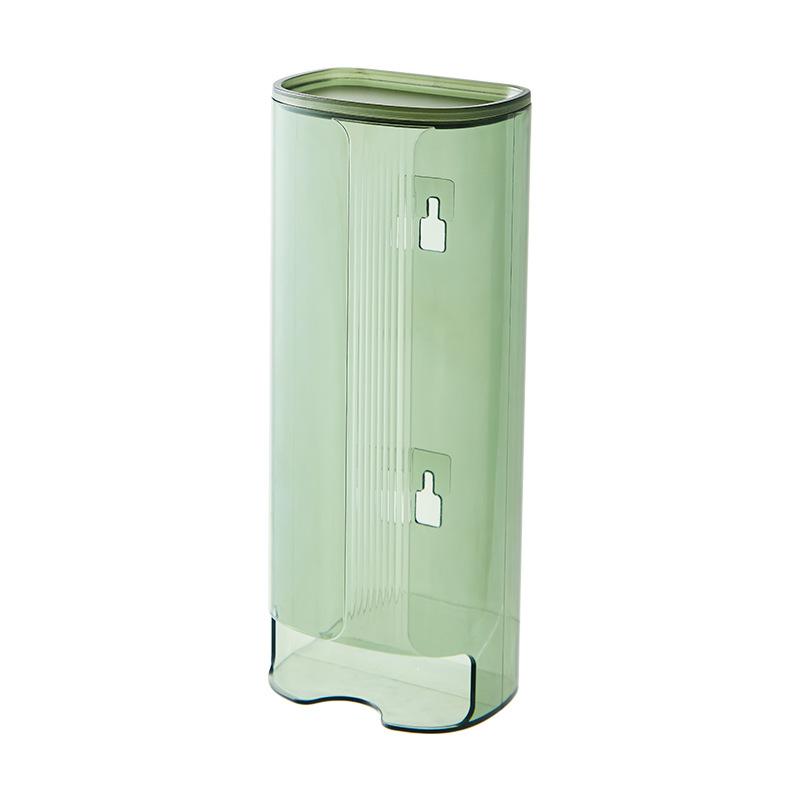 Настенный самоклеящийся контейнер для хранения мусорных пакетов для шкафа, прозрачная полка для хранения нижнего белья, полка для хранения носков