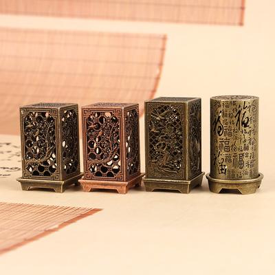 Квадратная вертикальная курильница для благовоний, маленькая подставка для благовоний из сплава Xiangyun, украшение для дома в виде китайской сливы, курильницы для благовоний