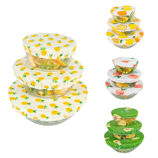 3 шт./набор Миска Многоразовая крышка Ткань Практичная Ткань Сохраняющие свежесть Пищевые обертки для дома