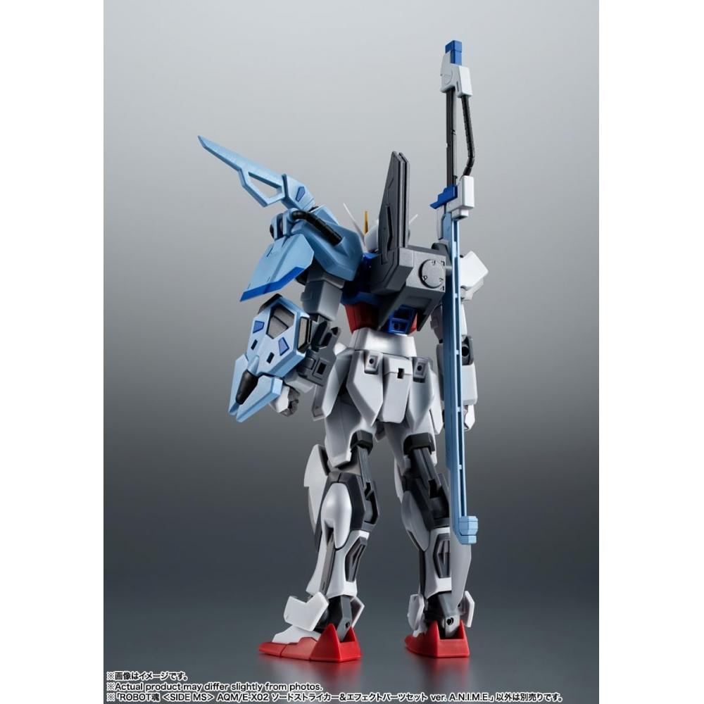 TAMASHII NATIONS ROBOT Spirits Мобильный доспех Gundam SEED AQME-X02 Sword Striker и Набор деталей эффектов вер.. АНИМЕ. приблизительно. 165мм АБС&ПВХ Окрашенный Подвижный