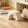 Multi-purpose Kids Stool Small with Rounded Edge, Non-slip Heavy Duty Plastic Step Stool, Curved for Bathroom Bedroom Entryway Toddler