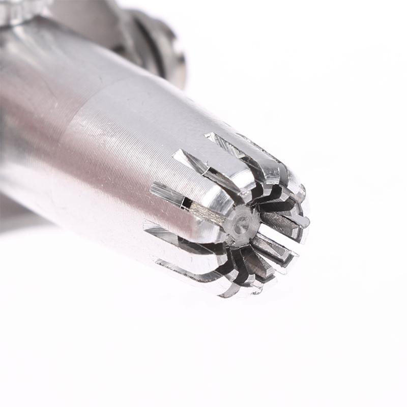 Триммер для чистки волос в носу для мужчин и женщин из нержавеющей стали ручной механический бритвенный станок моющийся инструменты для удаления волос съемный