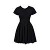 Feeling Hepburn style women's summer new design feeling waist and thin age reduction short dress black dress