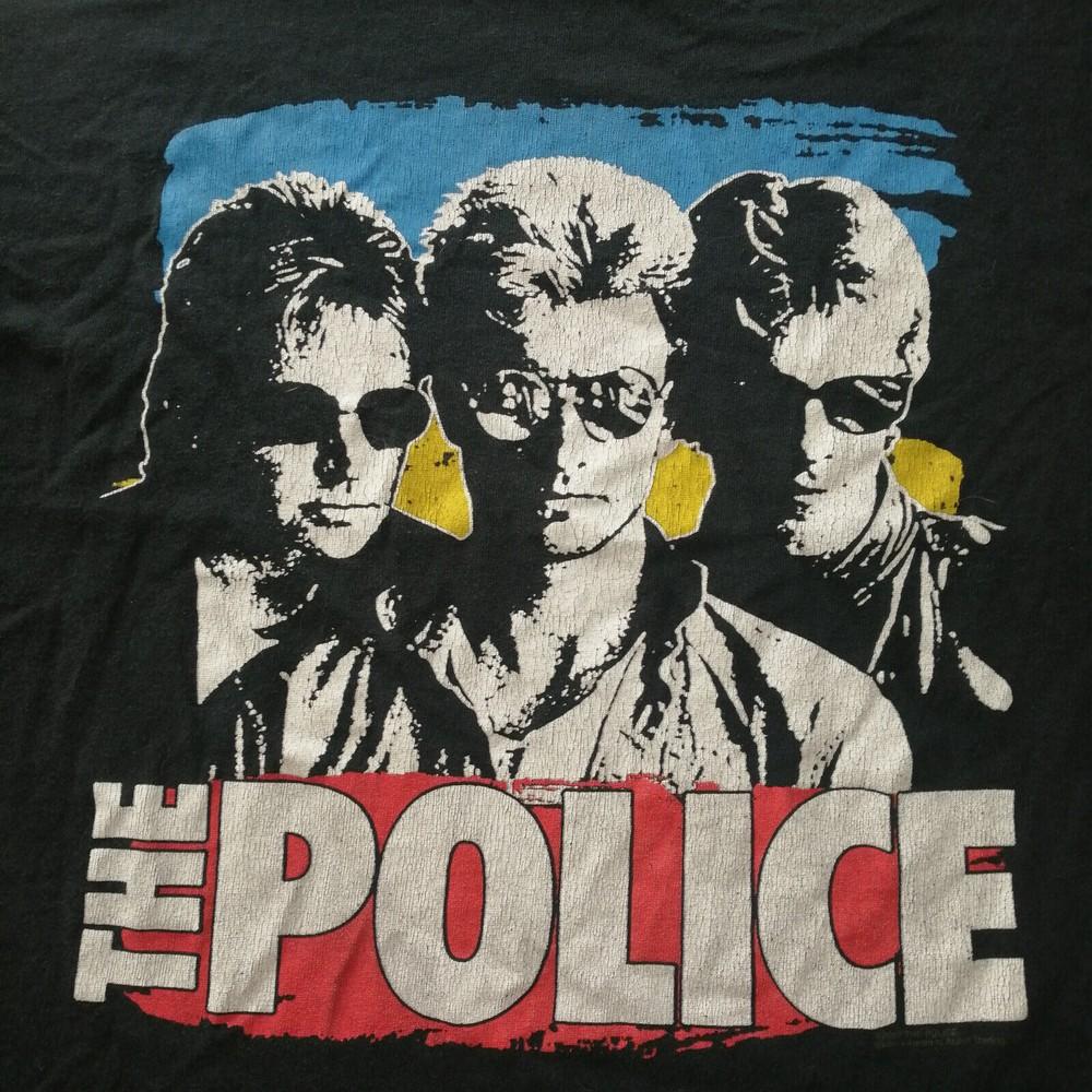 Редкая черная футболка с коротким рукавом The Police Tour 2007, все размеры, AC983, унисекс