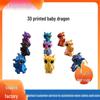3D Printed Baby Dragon Desktop Ornament - Realistic Eyes, Halloween Gift Idea, Cute Little Flying Dragon