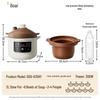 Bear Electric Slow Cooker and Porridge Maker CN plug (adapter included)