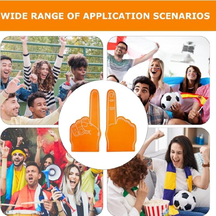 2 шт. Большие спортивные перчатки для болельщиков, аксессуары для поддержки с широким захватом для концертов и соревнований