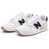 New Balance NB 373 Ретро Шнуровка Лоскутная Кожа Синтетика Низкий Верх Повседневные Кроссовки для Бега Унисекс кроссовки Белый Черный ML373PA2