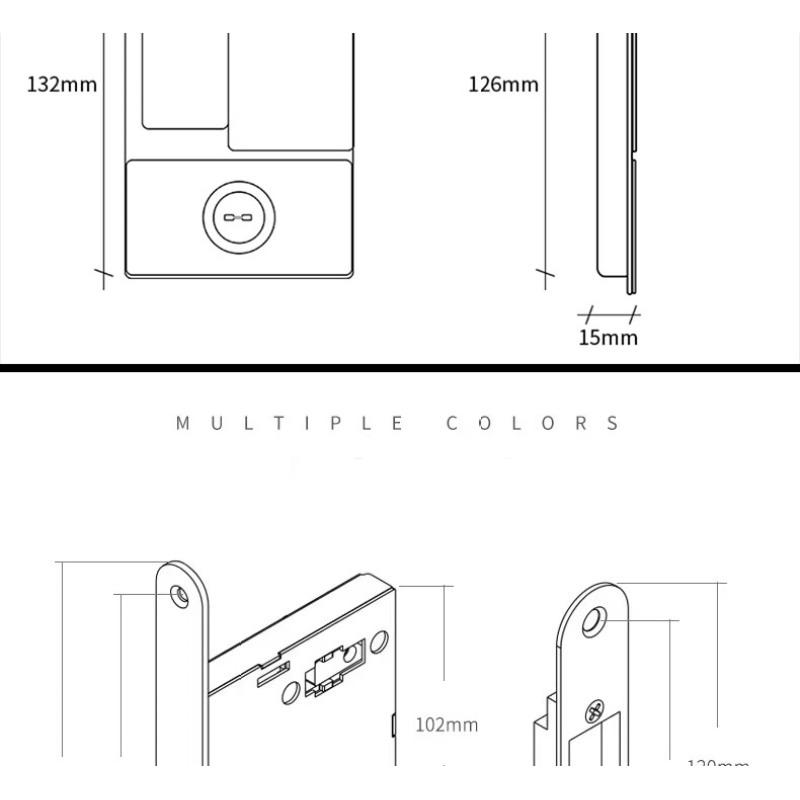 Новый стиль безручечный плоский замок современная спальня магнитная утопленная дверная ручка бесшумный Push And Pull невидимый раздвижной дверной замок