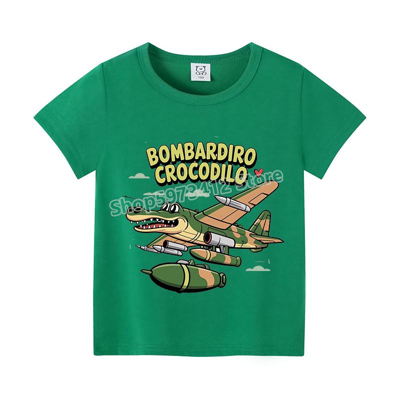 Итальянский маразм Цветная футболка Летняя с коротким рукавом Милая одежда для мальчиков Детский аниме-топ Мультяшная цифровая футболка Подарок