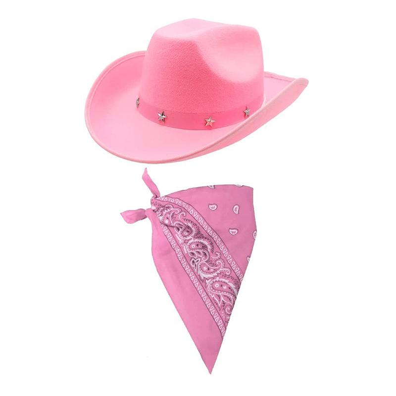 Ковбойская шляпа в стиле вестерн с пятиконечной звездой и заклепками, карнавальная рыцарская шляпа