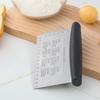 Скребок для скамьи Кухонный скребок для еды Квадратный резак для теста для хлеба со шкалой Инструмент для кондитера Инструмент для выпечки для пекарей Приготовление пиццы