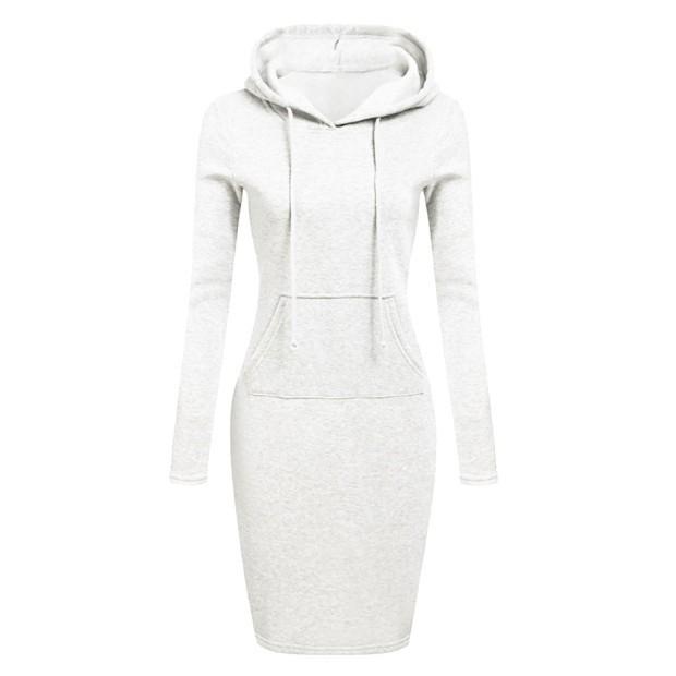 Черный Розовый Коричневый Серый Женское Платье Осенние Женские Платья С Капюшоном Женские Толстовки Женские Толстовки Платье