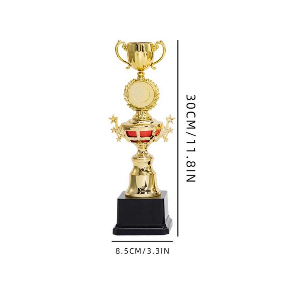 New Gold Gold Trophy Awards Plastic School Rewarding Supply Award Cup Crown Prize Cup Sports Winner