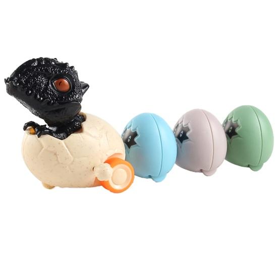 Заводная игрушка Яйцо динозавра Подвижный рот Заводная игрушка Дино с 3 магнитными яйцами Инерционный привод Малыши Мультяшная машинка-динозавр