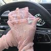 Breathable Crystal Arm Sleeves Mesh Summer Arm Sleeves Trendy Ice Silk Sleeve  Cycling