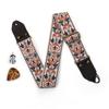 Vintage Flowers Guitar Strap Belt Tail Nail Pick Electric Guitar Belt  Instruments