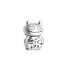 New 925 Silver Halloween Spider Web Coffee Charm Pendant DIY Bracelet Jewelry Gift for Women Fashion Accessories