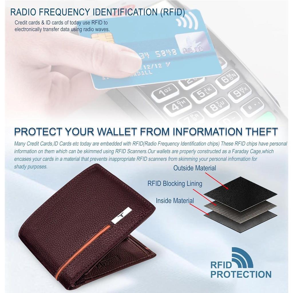 Stag Papaya Leather Wallet for Men