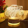 USB 3D креативные ночники в виде внедорожника, декоративные светильники для спальни и гостиной, настольные декоративные светильники