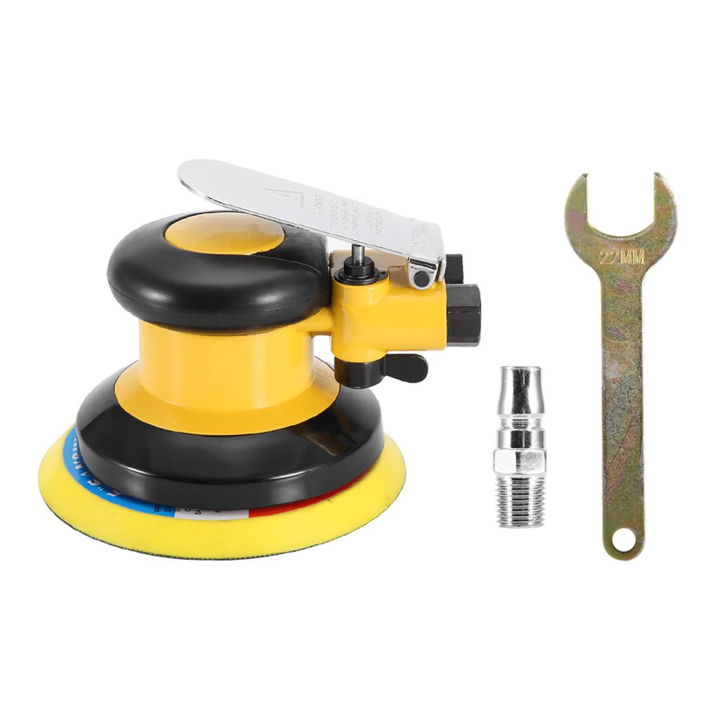 5" Handheld Air Sander Grinder Polisher Pneumatic Professional Polishing Tool 10000RPM