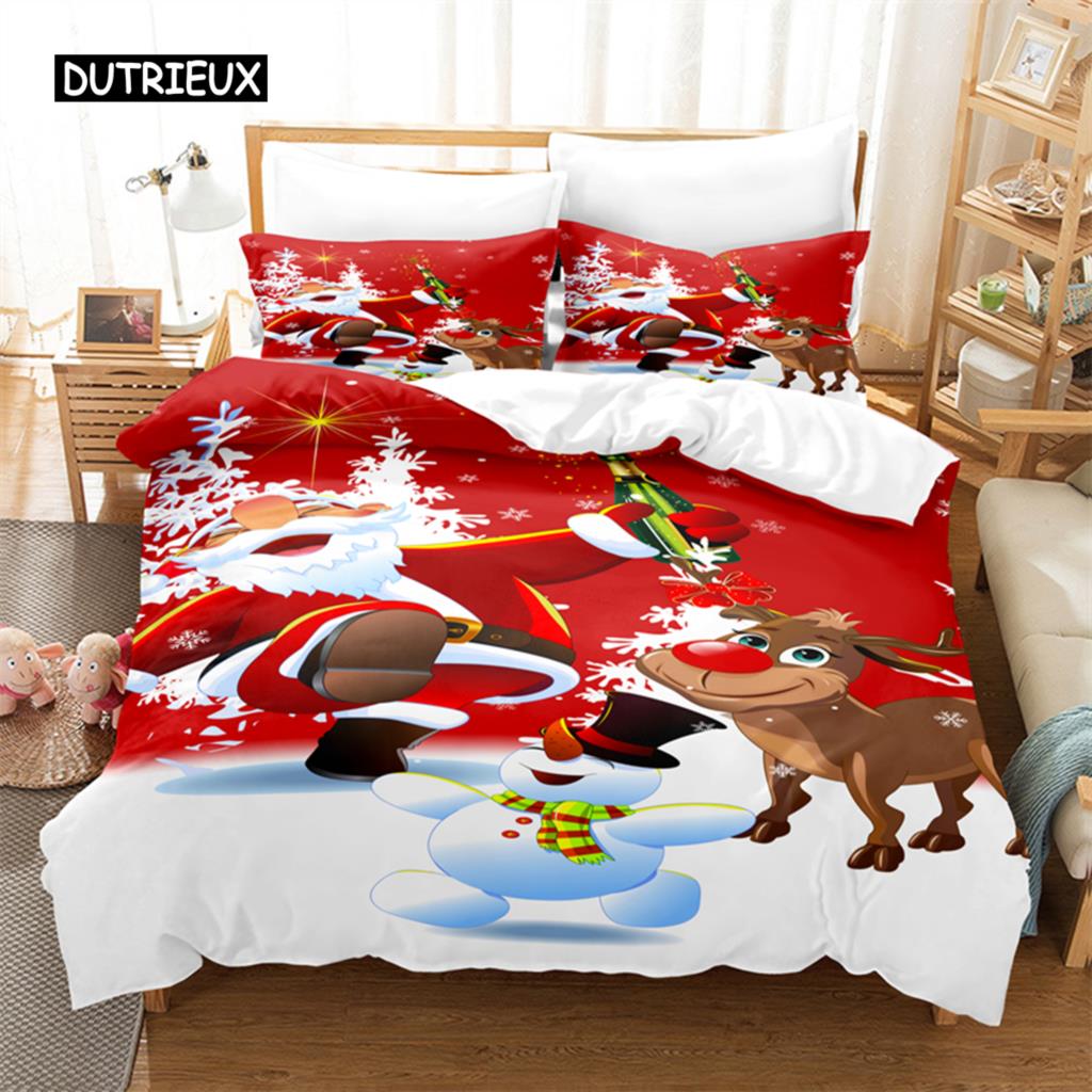 Christmas  Bedding Set Duvet Cover Set 3d Bedding Digital Printing Bed Linen Queen Size Bedding Sets Fashion Design