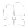 [Blm]Ki028 Black - Set Of Velour Floor Mats To Fit Kia Niro 2016-2022 - Black Trim