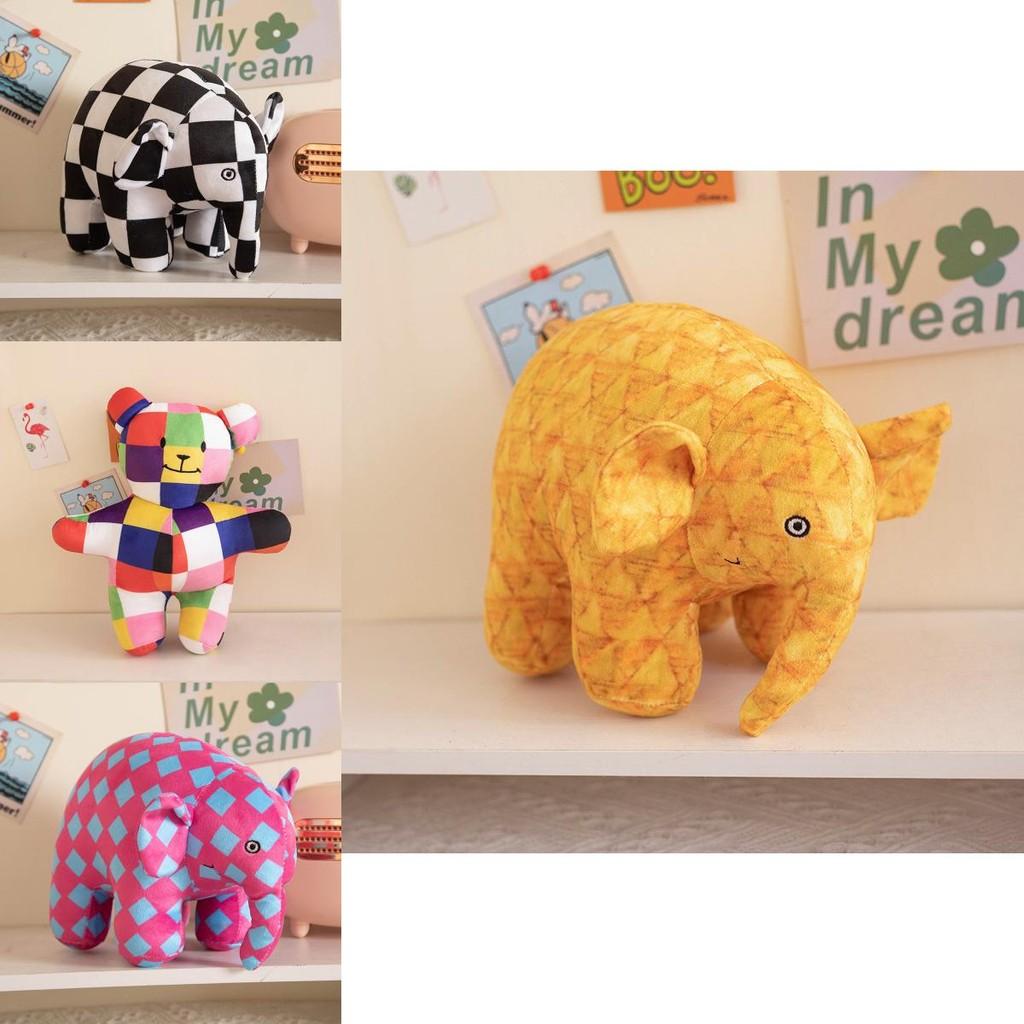 Плюшевая игрушка Слон Elmer's Colors Мягкая и приятная на ощупь Мягкая игрушка для детей