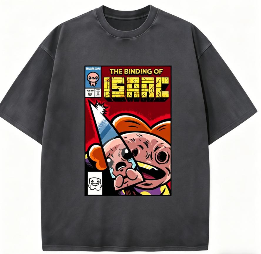 The Binding of Isaac Инди Аниме Любитель Стиранная Футболка Круглогодичная одежда Высокое качество Личность Одежда Большой Размер Унисекс Новая Модель Футболка для Пар