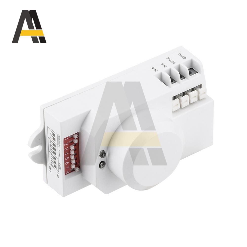 5.8GHz 100MHz LED Microwave Radar Sensor Light Switch Human Body Motion Induction Sensor Controller AC 220V-240V DC 12V 24V