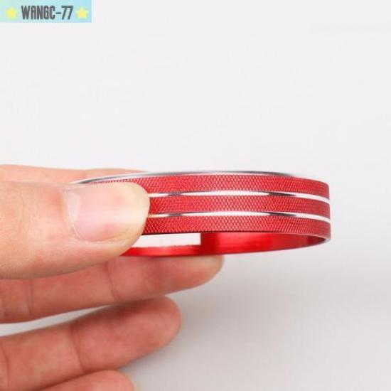 2X For Ford Explorer - Red Interior Console Gear Panel Knob Trim Cover