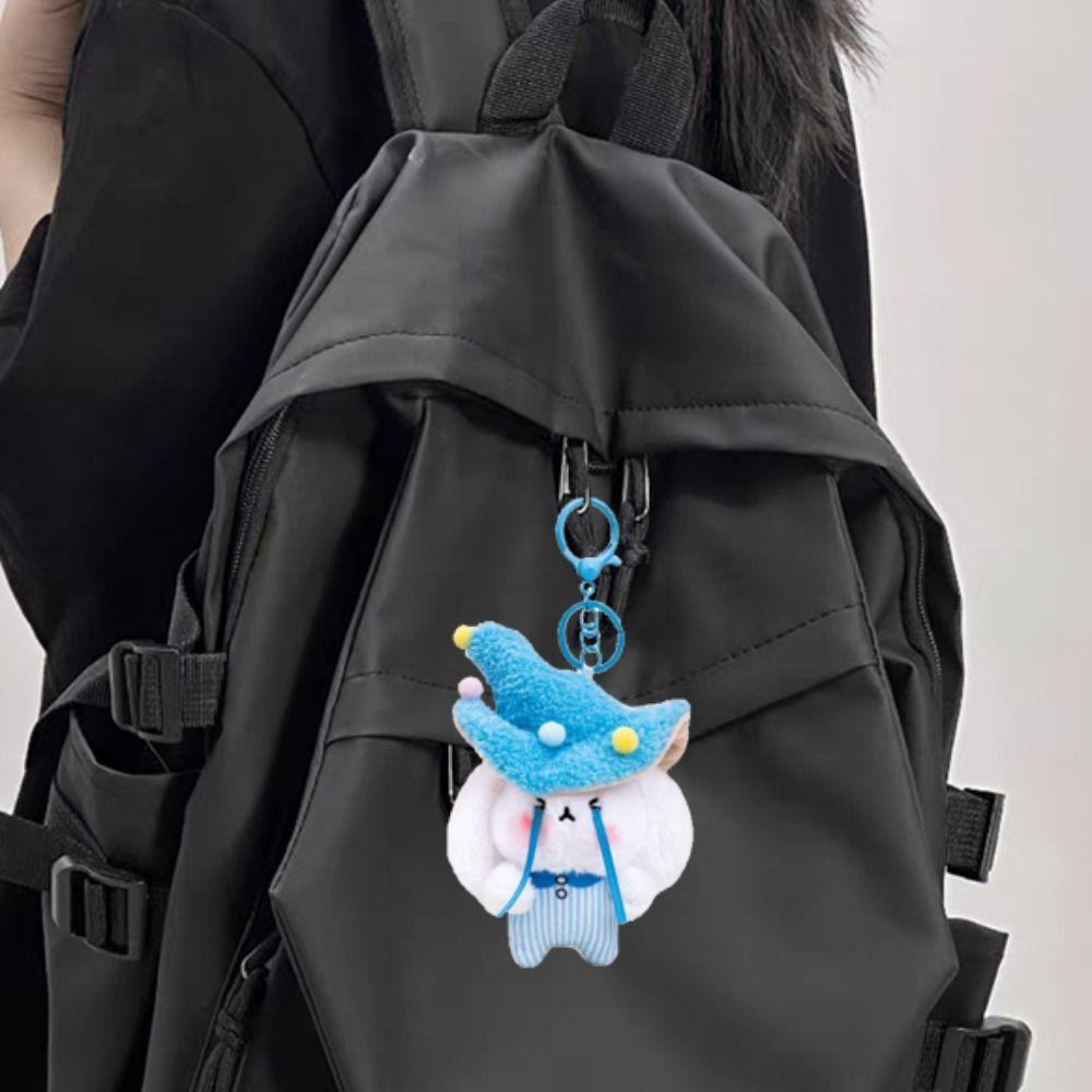 Fluffy Mushroom Bag Pendant PP Cotton Rabbit Elf Keychain Mushroom Rabbit Elf Charm Home Decor