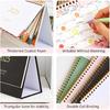 Small Desk Calendar 2025-2026, Standing Flip Monthly Calendar 7.5"x6.7" Stand Up Desktop Calendar Planner Organizer Scheduler Thick Paper Twin-Wire