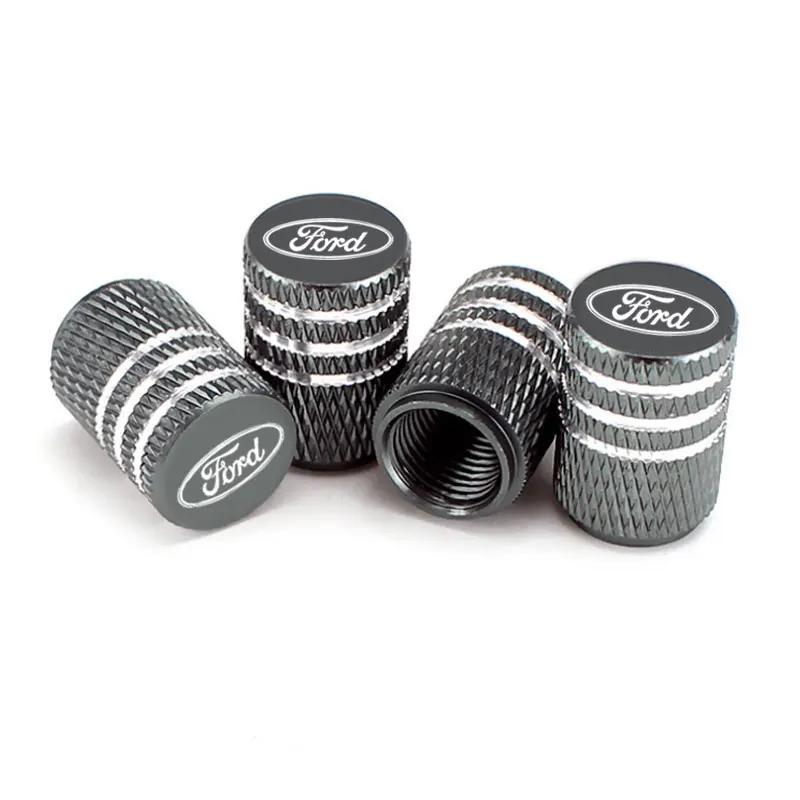 QZKW1 Car Tire Valve Caps Tyre Airtight Cover Dust For Ford B-Max cmax smax KA st line Galaxy Explorer Expedition Mondeo Accessories