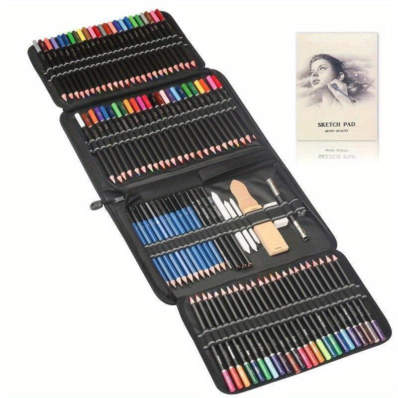 144PCS / Set Oily Colored Pencils Suit Professional Art Brushes Color of Lead Paint Suit