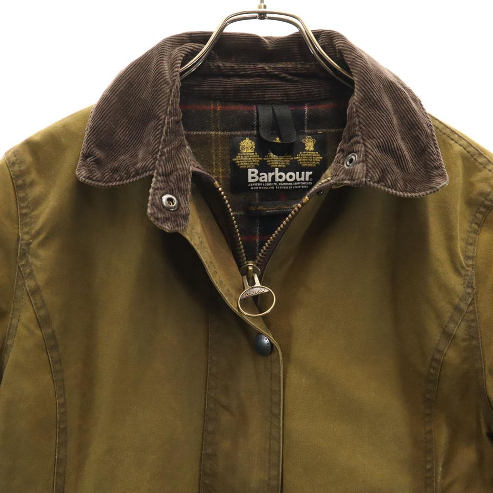 Barbour Сделано в Англии 3 Варранта Куртка Newmarket с масляной пропиткой Женская Б/У