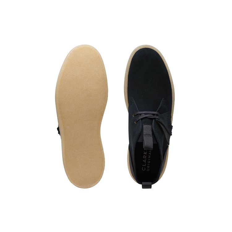 Clarks Замшевые удобные кроссовки на толстой подошве повседневные мужские Черные 261678687