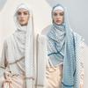Popular Scarf Keffiyeh Print Muslim Ladies Chiffon Hijab Keffiyeh Fashion Ladies Soft Headwraps Geometric Arab Women Shawl